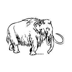 Malvorlage: Mammut (Tiere) #19175 - Kostenlose Malvorlagen zum Ausdrucken