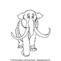 Malvorlage: Mammut (Tiere) #19178 - Kostenlose Malvorlagen zum Ausdrucken
