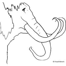 Malvorlage: Mammut (Tiere) #19190 - Kostenlose Malvorlagen zum Ausdrucken