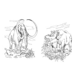 Malvorlage: Mammut (Tiere) #19282 - Kostenlose Malvorlagen zum Ausdrucken