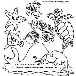 Malvorlage: Meerestiere (Tiere) #22007 - Kostenlose Malvorlagen zum Ausdrucken