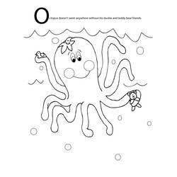 Malvorlage: Oktopus (Tiere) #18927 - Kostenlose Malvorlagen zum Ausdrucken