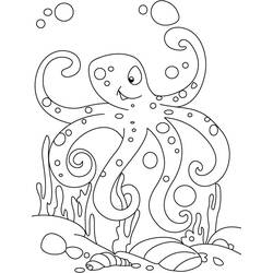 Malvorlage: Oktopus (Tiere) #18946 - Kostenlose Malvorlagen zum Ausdrucken