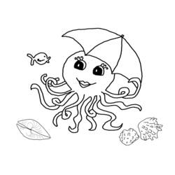 Malvorlage: Oktopus (Tiere) #18990 - Kostenlose Malvorlagen zum Ausdrucken