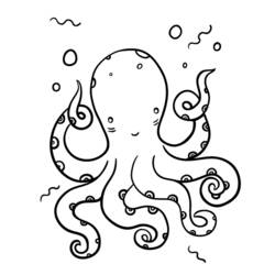 Malvorlage: Oktopus (Tiere) #19050 - Kostenlose Malvorlagen zum Ausdrucken