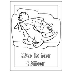 Malvorlage: Otter (Tiere) #10719 - Kostenlose Malvorlagen zum Ausdrucken