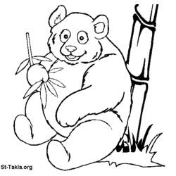 Malvorlage: Panda (Tiere) #12475 - Kostenlose Malvorlagen zum Ausdrucken