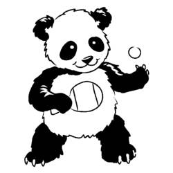Malvorlage: Panda (Tiere) #12528 - Kostenlose Malvorlagen zum Ausdrucken