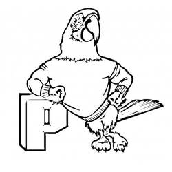 Malvorlage: Papagei (Tiere) #16187 - Kostenlose Malvorlagen zum Ausdrucken
