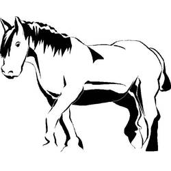 Malvorlage: Pferd (Tiere) #2249 - Kostenlose Malvorlagen zum Ausdrucken
