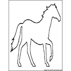 Malvorlage: Pferd (Tiere) #2270 - Kostenlose Malvorlagen zum Ausdrucken