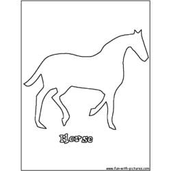 Malvorlage: Pferd (Tiere) #2330 - Kostenlose Malvorlagen zum Ausdrucken