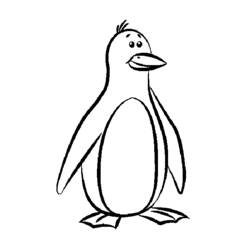 Zeichnungen zum Ausmalen: Pinguin - Druckbare Malvorlagen