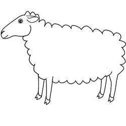 Malvorlage: Schaf (Tiere) #11402 - Kostenlose Malvorlagen zum Ausdrucken