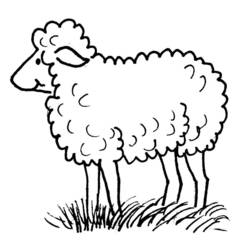 Malvorlage: Schaf (Tiere) #11412 - Kostenlose Malvorlagen zum Ausdrucken