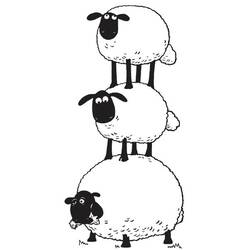 Malvorlage: Schaf (Tiere) #11425 - Kostenlose Malvorlagen zum Ausdrucken