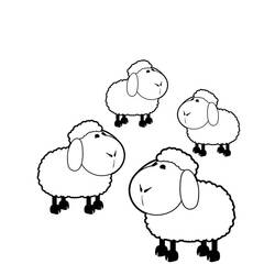 Malvorlage: Schaf (Tiere) #11444 - Kostenlose Malvorlagen zum Ausdrucken