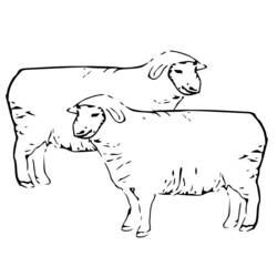Malvorlage: Schaf (Tiere) #11476 - Kostenlose Malvorlagen zum Ausdrucken