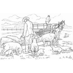 Malvorlage: Schaf (Tiere) #11586 - Kostenlose Malvorlagen zum Ausdrucken