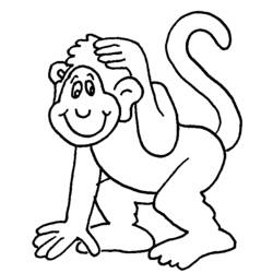 Malvorlage: Schimpanse (Tiere) #2809 - Kostenlose Malvorlagen zum Ausdrucken