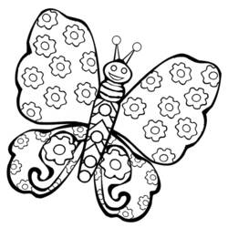 Malvorlage: Schmetterling (Tiere) #15690 - Kostenlose Malvorlagen zum Ausdrucken