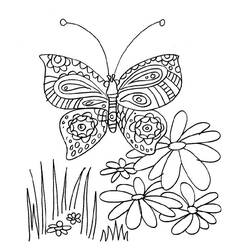 Malvorlage: Schmetterling (Tiere) #15832 - Kostenlose Malvorlagen zum Ausdrucken