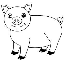 Malvorlage: Schwein (Tiere) #3587 - Kostenlose Malvorlagen zum Ausdrucken