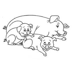Malvorlage: Schwein (Tiere) #3601 - Kostenlose Malvorlagen zum Ausdrucken