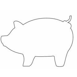 Malvorlage: Schwein (Tiere) #3664 - Kostenlose Malvorlagen zum Ausdrucken
