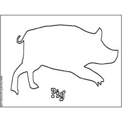 Malvorlage: Schwein (Tiere) #3666 - Kostenlose Malvorlagen zum Ausdrucken