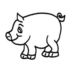 Malvorlage: Schwein (Tiere) #3669 - Kostenlose Malvorlagen zum Ausdrucken