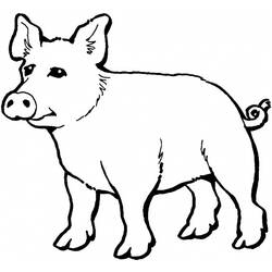Malvorlage: Schwein (Tiere) #3671 - Kostenlose Malvorlagen zum Ausdrucken