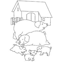 Malvorlage: Schwein (Tiere) #3675 - Kostenlose Malvorlagen zum Ausdrucken