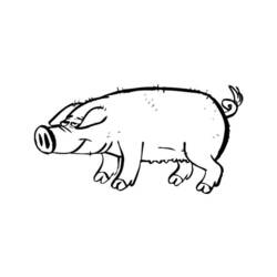 Malvorlage: Schwein (Tiere) #3693 - Kostenlose Malvorlagen zum Ausdrucken