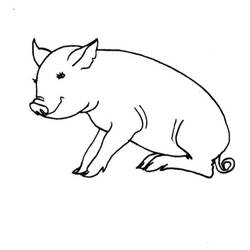 Malvorlage: Schwein (Tiere) #3744 - Kostenlose Malvorlagen zum Ausdrucken