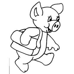 Malvorlage: Schwein (Tiere) #3777 - Kostenlose Malvorlagen zum Ausdrucken
