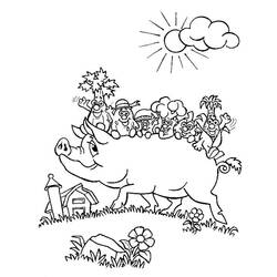 Malvorlage: Schweinefleisch (Tiere) #17629 - Kostenlose Malvorlagen zum Ausdrucken