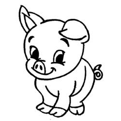 Zeichnungen zum Ausmalen: Schweinefleisch - Druckbare Malvorlagen