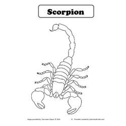 Malvorlage: Skorpion (Tiere) #14610 - Kostenlose Malvorlagen zum Ausdrucken
