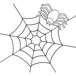 Zeichnungen zum Ausmalen: Spinne - Druckbare Malvorlagen