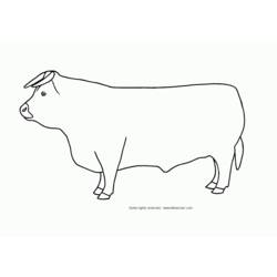 Malvorlage: Stier (Tiere) #13801 - Kostenlose Malvorlagen zum Ausdrucken