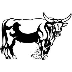 Malvorlage: Stier (Tiere) #13872 - Kostenlose Malvorlagen zum Ausdrucken