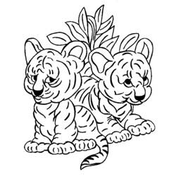 Malvorlage: Tiger (Tiere) #13612 - Kostenlose Malvorlagen zum Ausdrucken