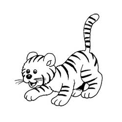 Malvorlage: Tiger (Tiere) #13624 - Kostenlose Malvorlagen zum Ausdrucken