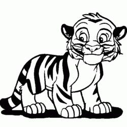 Malvorlage: Tiger (Tiere) #13635 - Kostenlose Malvorlagen zum Ausdrucken