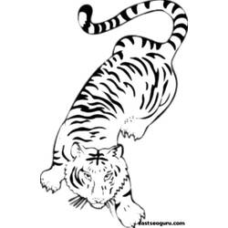 Malvorlage: Tiger (Tiere) #13663 - Kostenlose Malvorlagen zum Ausdrucken