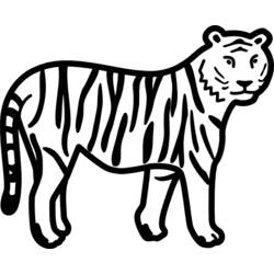 Malvorlage: Tiger (Tiere) #13670 - Kostenlose Malvorlagen zum Ausdrucken