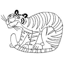 Malvorlage: Tiger (Tiere) #13693 - Kostenlose Malvorlagen zum Ausdrucken