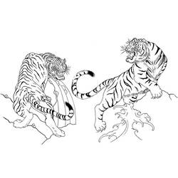 Malvorlage: Tiger (Tiere) #13705 - Kostenlose Malvorlagen zum Ausdrucken