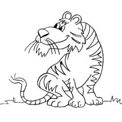Malvorlage: Tiger (Tiere) #13734 - Kostenlose Malvorlagen zum Ausdrucken